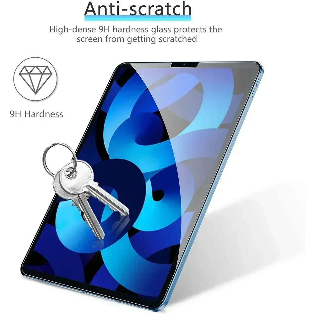 Película protectora de pantalla para tableta, vidrio templado para Apple iPad Air 5, 2022, Air5, 5ª generación, A2588, A2589, A2591, 3 paquetes