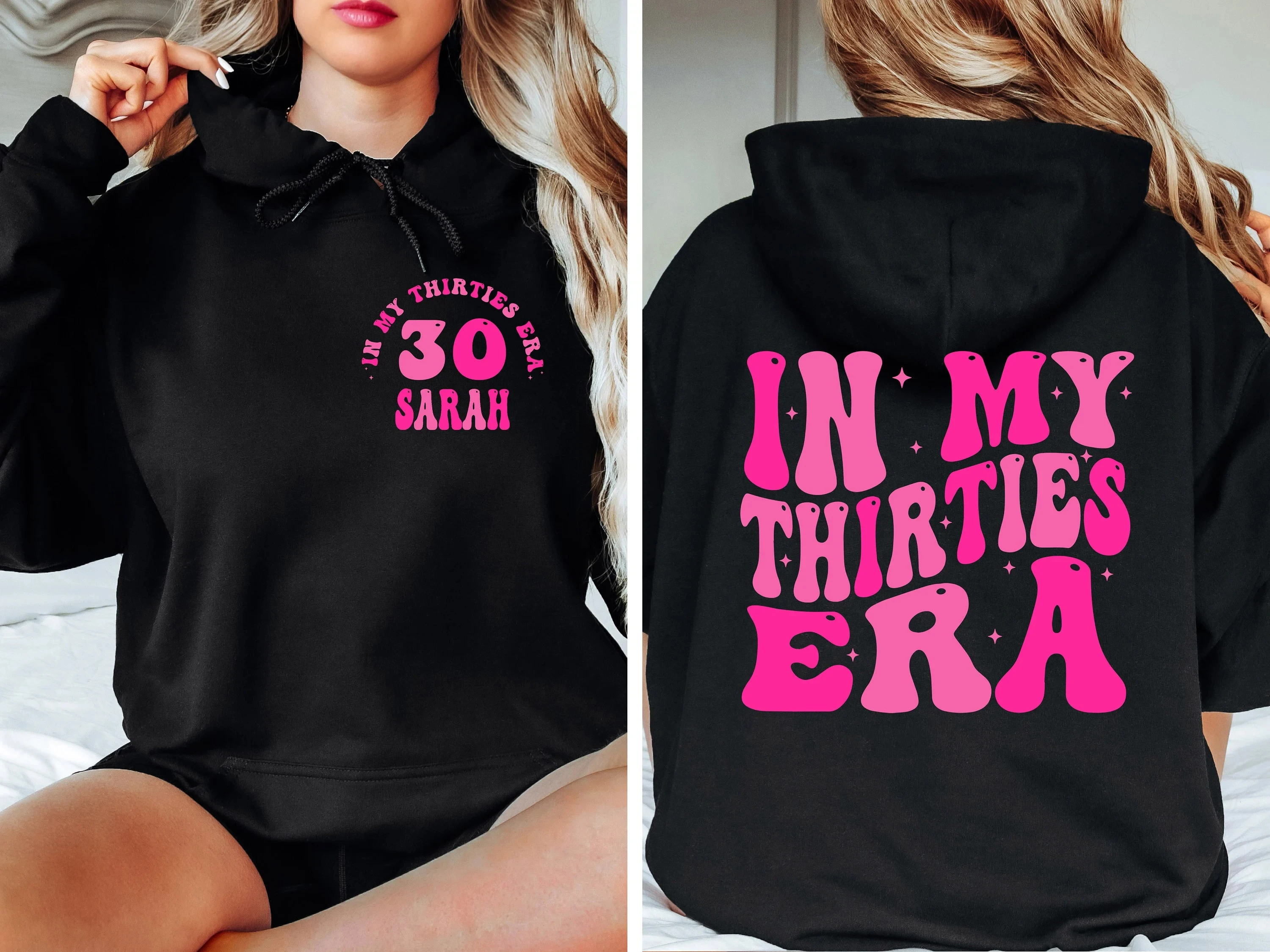 

In My Thirties Era Hoodie Women Long Sleeve Sweatshirt Pullover Tops Unisex Autumn and Winter Clothing Vintage Streetwear