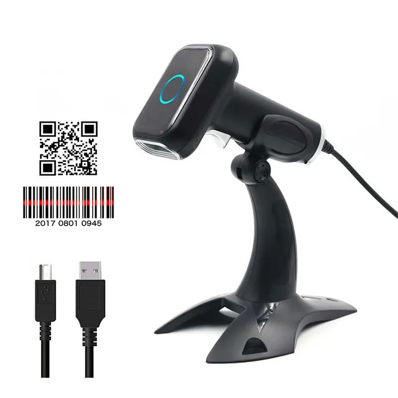 

2D Barcode Scanner Handheld Automatic QR Code Reader Scanning Wired high performance for POS1D 2D QR PDF417 Datamatrix