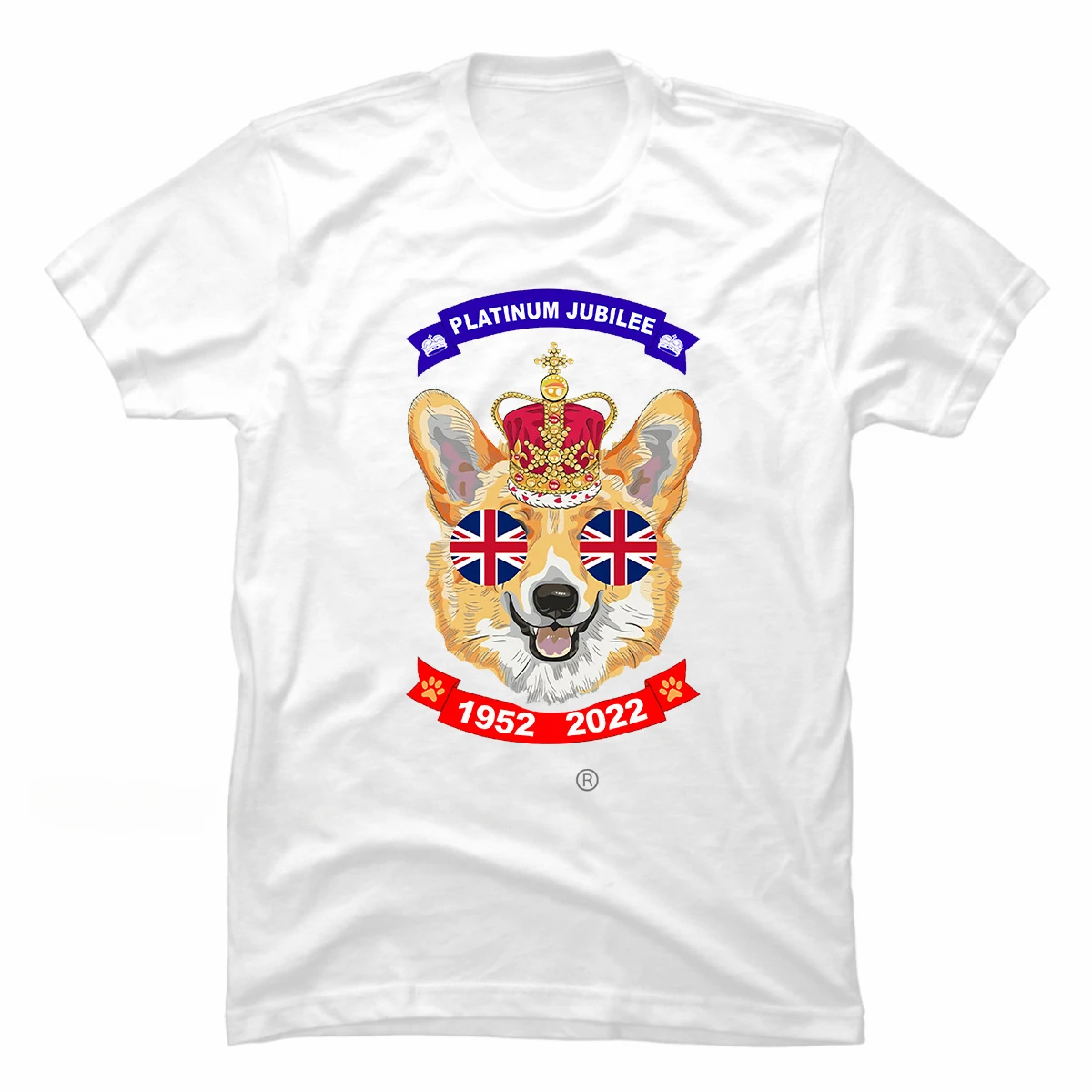 Tshirt Queen Elizabeth II Classic Tops Kawaii Corgi Dog Graphic Tops Unisex Shirt jojo bizarre adventure men clothing