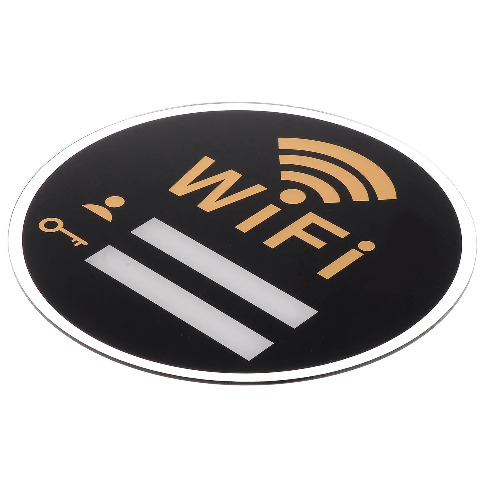 Exquisite Acrylic Wifi Sign Useful Wall Sticker Acrylic Reminder Pratical Wifi Password Acrylic Reminder (15x15cm)