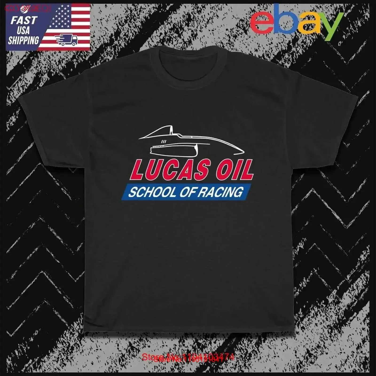 Lucas Oil School of Racing Men's T Shirt American Size S 5XL vintage Washed Slightly Top For Everyday Wear Stylish Comfortable