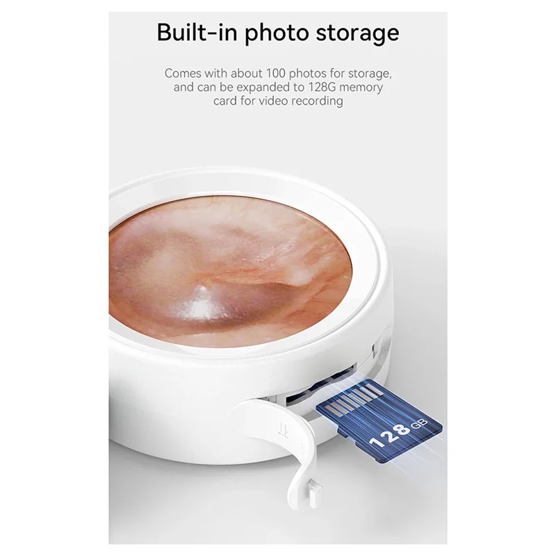 ABMI-نظار الأذن المرئي 1.38 بوصة IPS المنظار اللاسلكي 1080P HD كاميرا الأذن الشمع نظيفة التقاط صورة فيديو فحص الأذن
