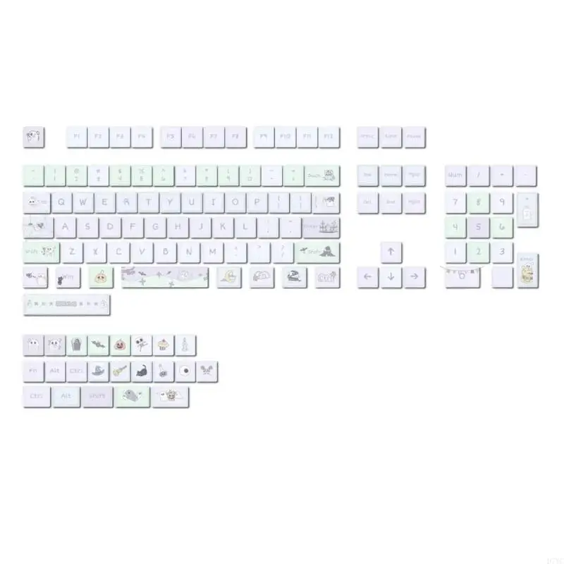 

D7YC PBT XDA Capcap Установите 127Keys Keycap Keycap для таможенных клавиатур