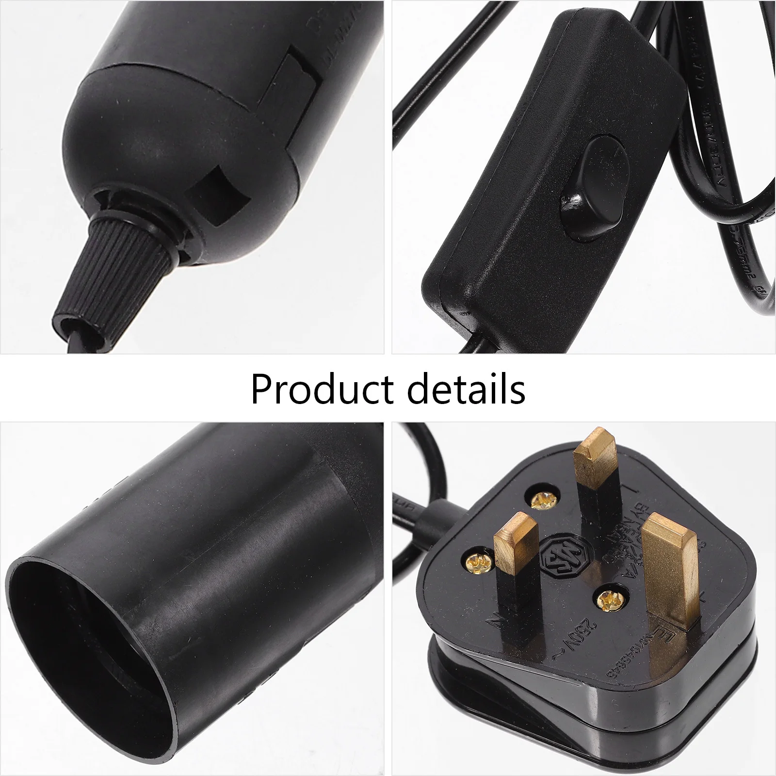 

Pendant Light Fitting E27 Plug in Pendant Light Socket Lamp Cord Fixture Vintage Style DIY Home Office Ceiling Decor