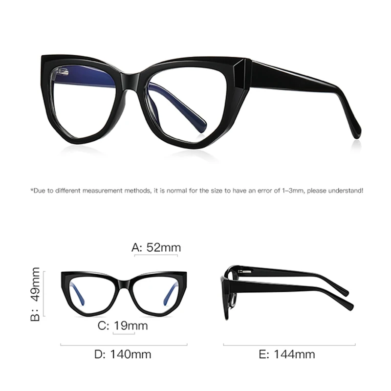 KIZN عيون القط وصفة طبية قصر النظر إطار نظارات جديد النساء البصريات التدرج تلون مكافحة الضوء الأزرق نظارات-0-50 إلى -10