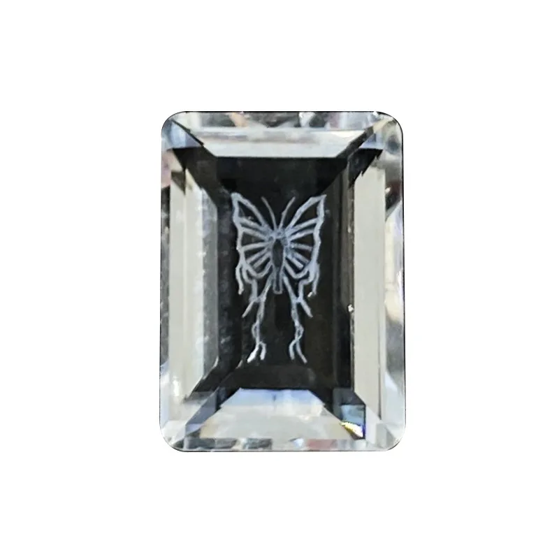 5 pçs prego strass encantos arte do prego cristal gravura interna floco de neve borboleta dragão flor prego diamante