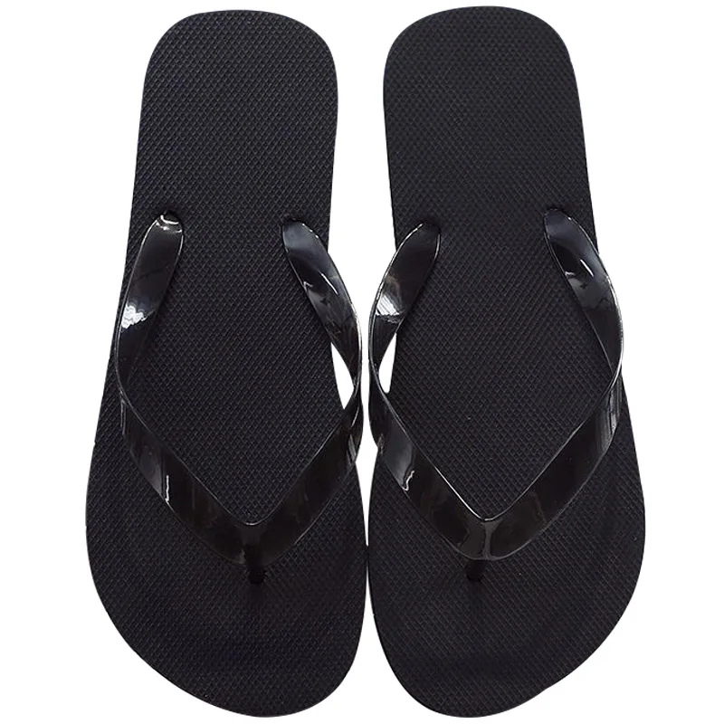 2023 New Summer Men Slippers Fashion Simple Outdoor Men Flip-flops Beach Flat Sole Non-slip Male Shoes Rubber Basic Sandals