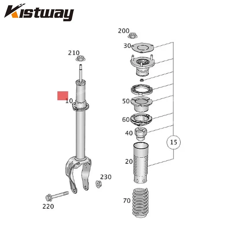 1PCS Front Or Coil Spring Shock Absorbers Assembly For Mercedes ML/GL CLASS 4MATIC W166 A1663232400 A1663232900 A1663231000