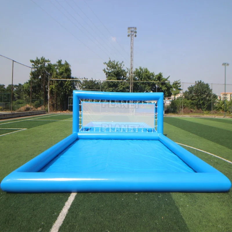 Commercial Outdoor Water Polo Field Sport Games Inflatable Volleyball Swimming Pool Court Inflatable Pool With Volleyball Net