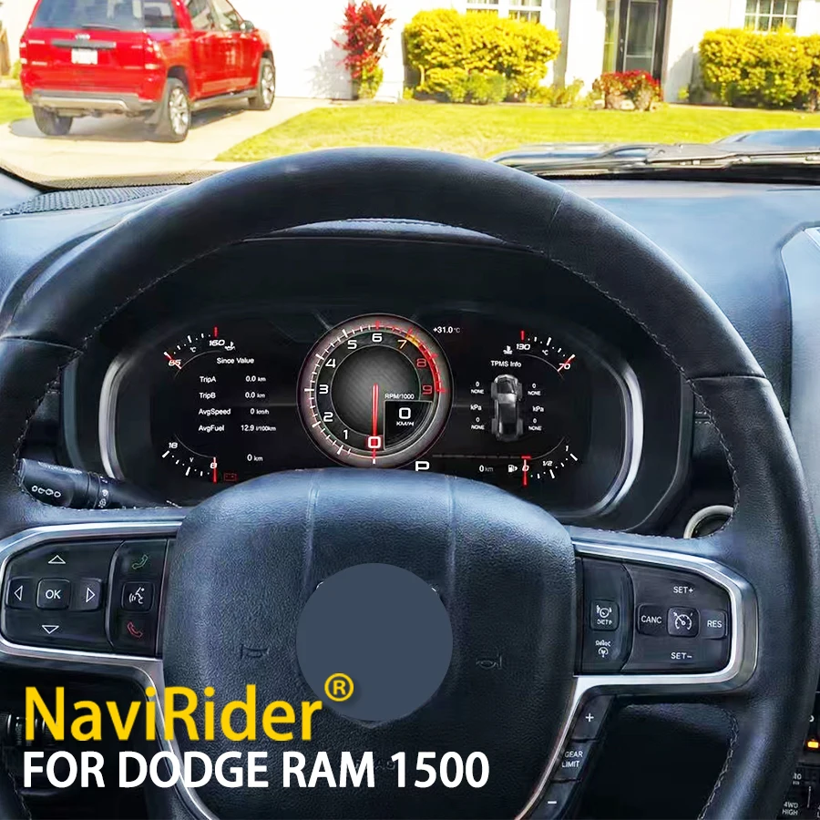 

Full LCD Digital Instrument Cluster For Dodge Ram 1500 2013-2018 Plug And Play Virtual Cockpit Car Speedometer Dashboard Panel
