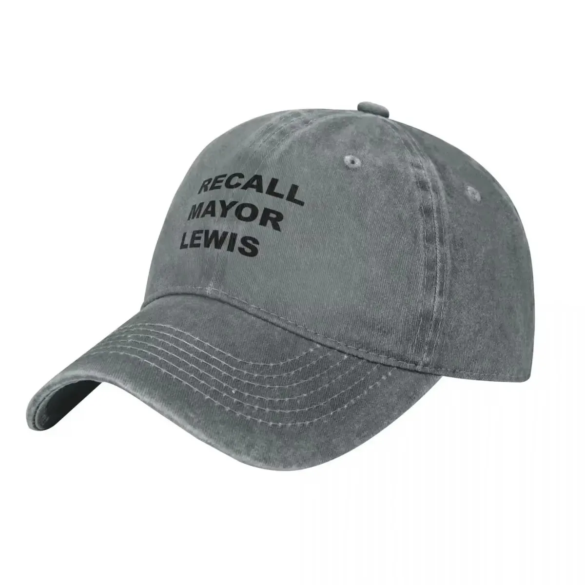Casquette de baseball unisexe en jean délavé style vintage, protection solaire décontractée, ajustable, modèle Recall Mayor Lewis Stardew Valley