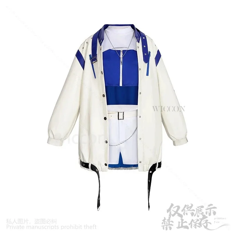 Аниме игра Project Sekai Colorful Stage Feat Vivid BAD SQUAD Косплей Костюм Азуавы Кохане Идол Пальто Лолита Синяя Парик На Заказ