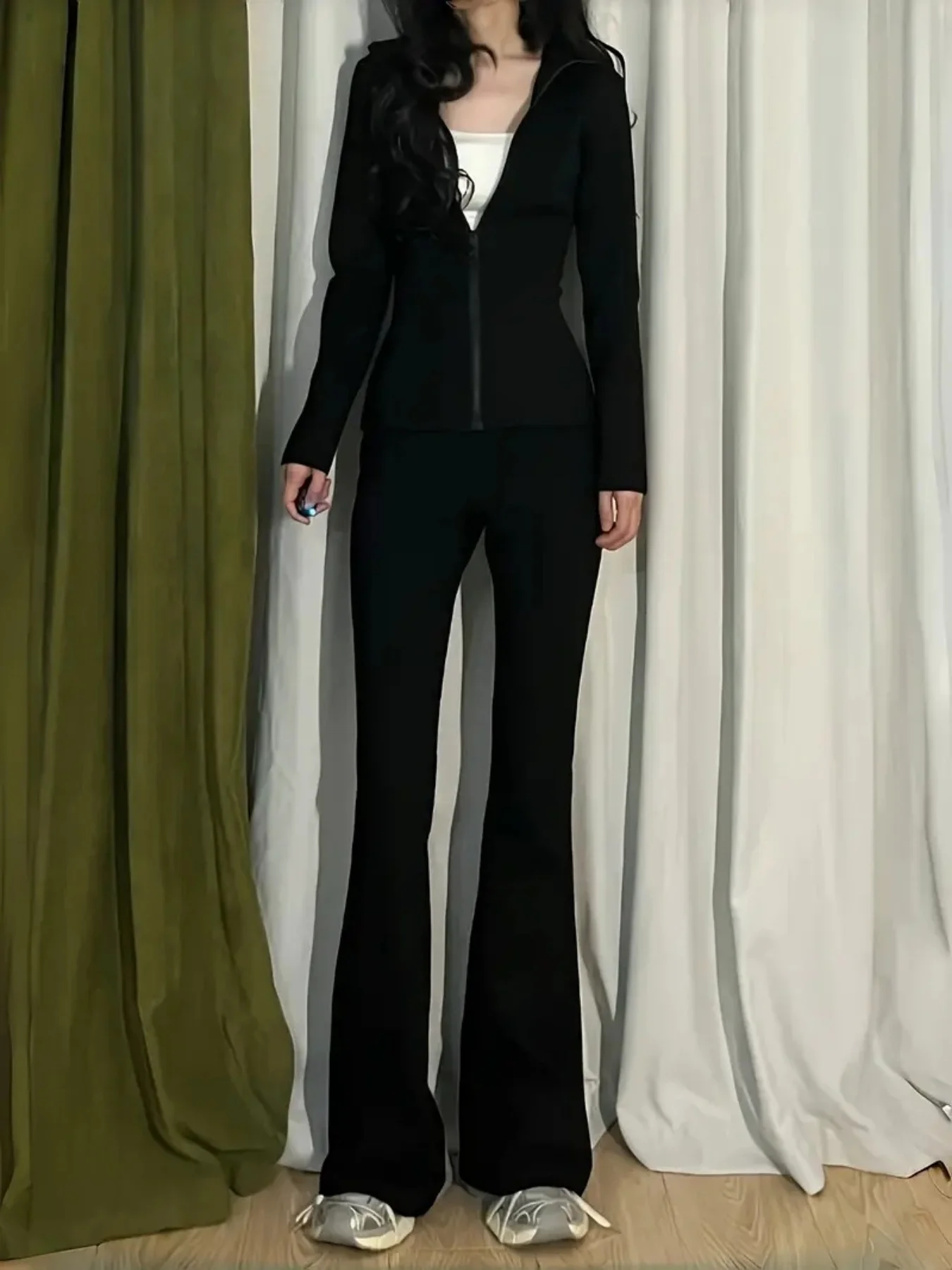 Quatre saisons nouveau style coréen femmes coupe ajustée sports de plein air entraînement fitness cardigan col montant manteau à glissière veste de sport décontractée à la mode Pilates Yoga cyclisme vêtements de protection solaire