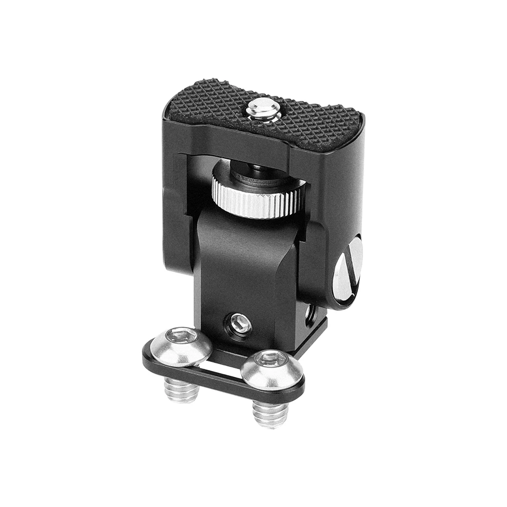 CAMVATE 180 ° دعامة حامل مراقبة مائلة مع 1/4 "جبل الإبهام ولوحة مطاطية لشاشات مختلفة مع ثقب موضوع 1/4"