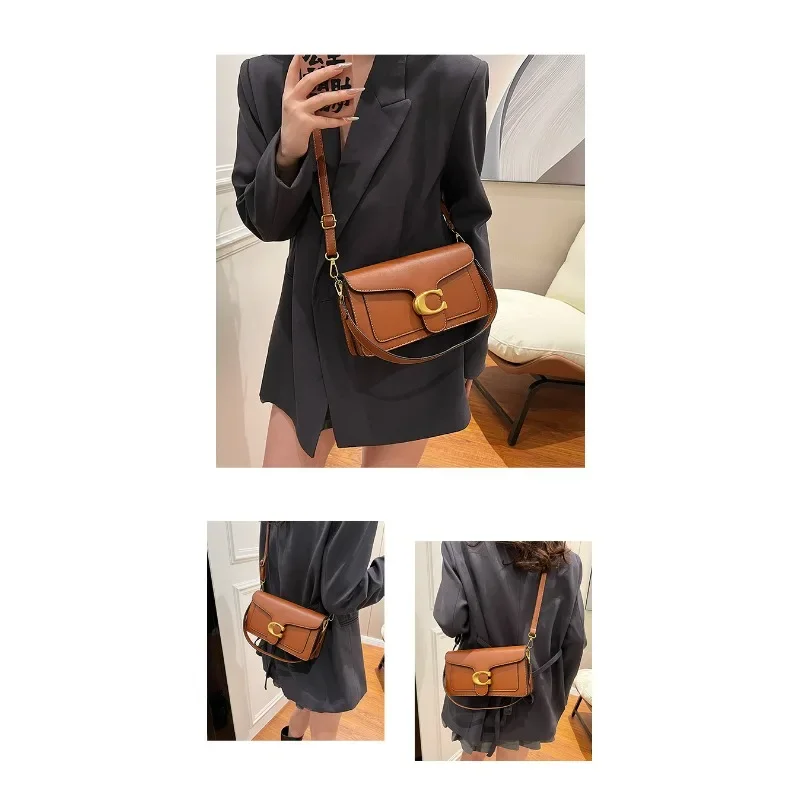 2025 Herbst Neue Nischenhandtasche für Damen, Hochwertige Textur, Einfarbig, Schlicht und Vielseitig, Kleine Quadratische Tasche, Klassische Retro-Umhängetasche – Detail 10
