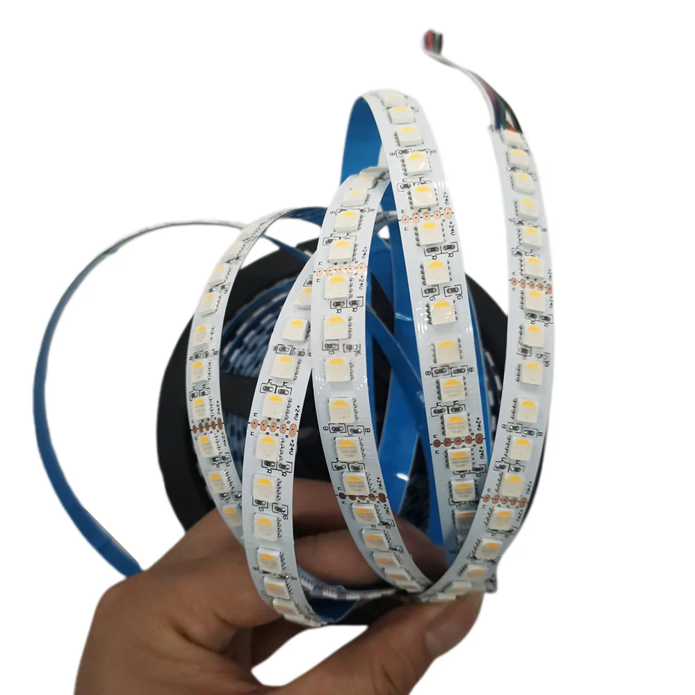 5m DC12V 24V RGBW RGBWW RGBNW LED Strip Lights SMD5050 60/96/120LEDs/m High Brightness flexible LED Tape RGB+White 3000K 4000K