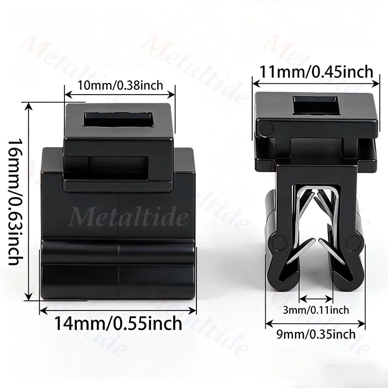 Automotive Cable Tie Mounts Car Sheet Metal Edge Clip Fastening Zip Tie Base Holder Plastic Auto Wiring Harness Fixed Clips Wire