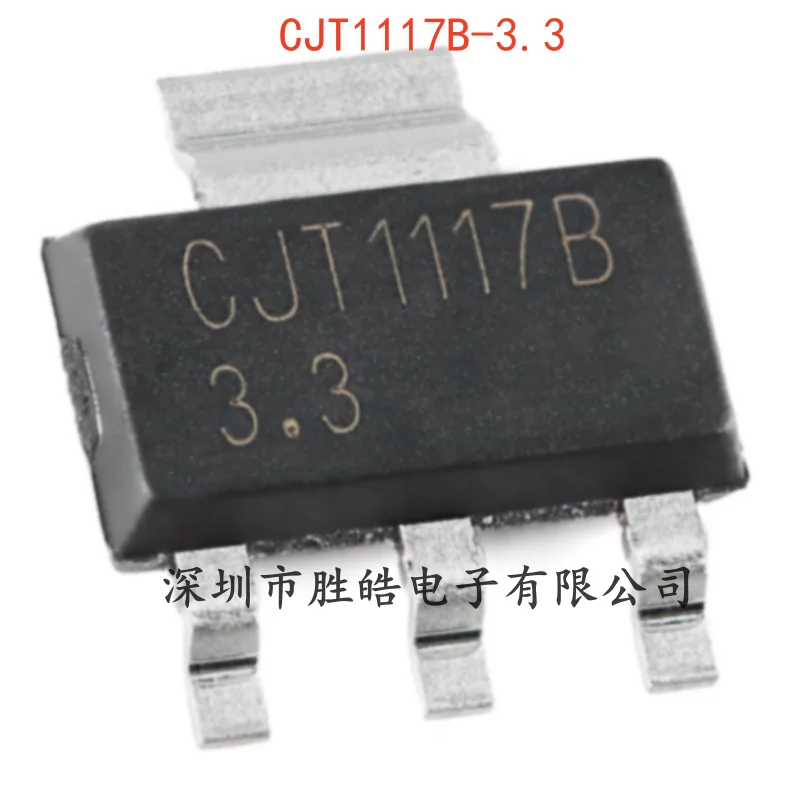 

(10PCS) NEW CJT1117B-3.3 3.3V 1A Low Differential Voltage Linear Regulator SOT-223 CJT1117B-3.3 Integrated Circuit