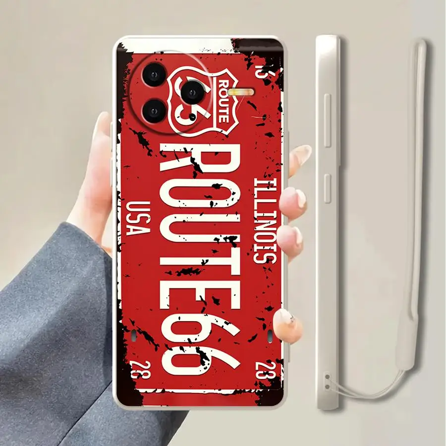 Phone Cover Case for Xiaomi Redmi A2 14C 12C 15C A7 A5 A3x K60 10 13C K40 9 8 Cool Vintage License Plate