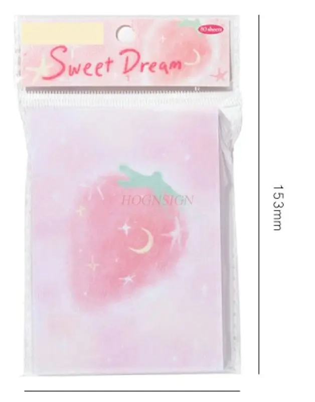 1book Memo book hand drawn small fresh fruit message note book decoration base material paper