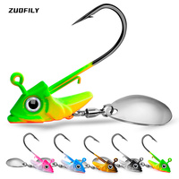 HOT Fishing Jig Hook 7.5/10.5/15g Fish Jig Head Fishing Hook Set Offset Sinker Soft Worm Hook For Bass Carp Fishing Accessories