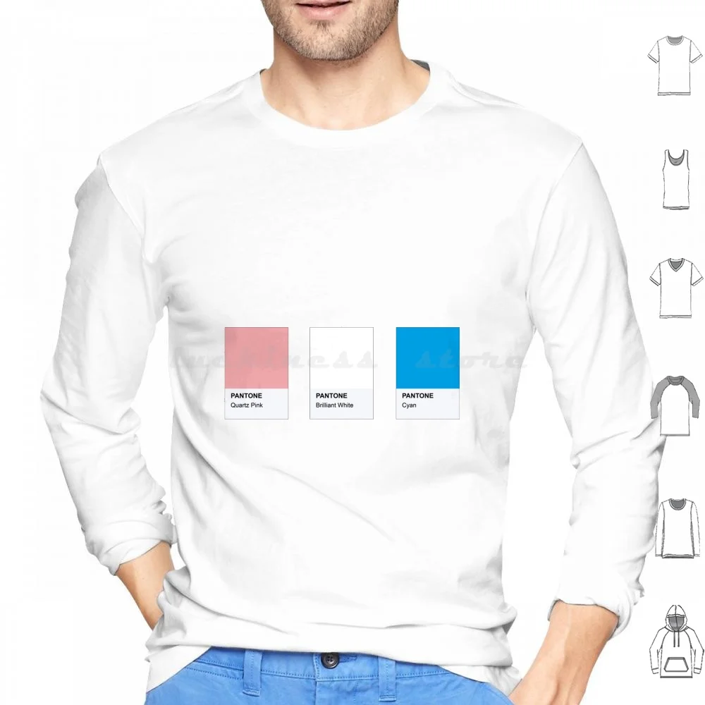 Community Pantone Hoodie cotton Long Sleeve Trans Gender Community Bisexual Equal Equality Rights