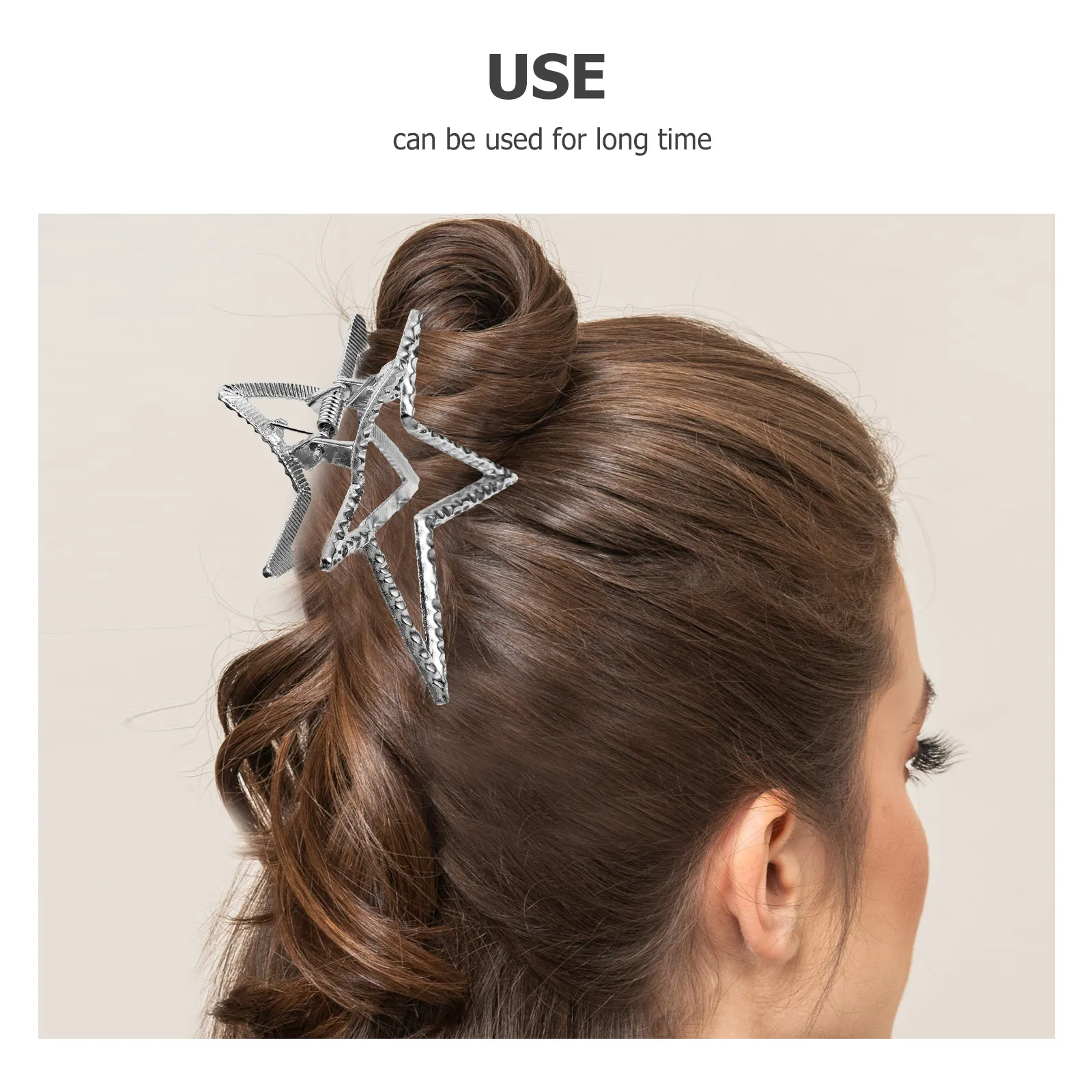 

2pcs Star Hair Clips For Women Cute Metal Small Hairpins Stylish Lightweight Durable Decorative Party Daily Use Star