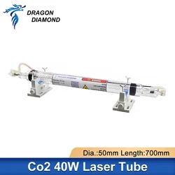 Tube Laser Co2 Série K40, 40W, Longueur 700mm, Lampe en Verre pour Machine de Découpe et Gravure Laser DIY 2030 K40