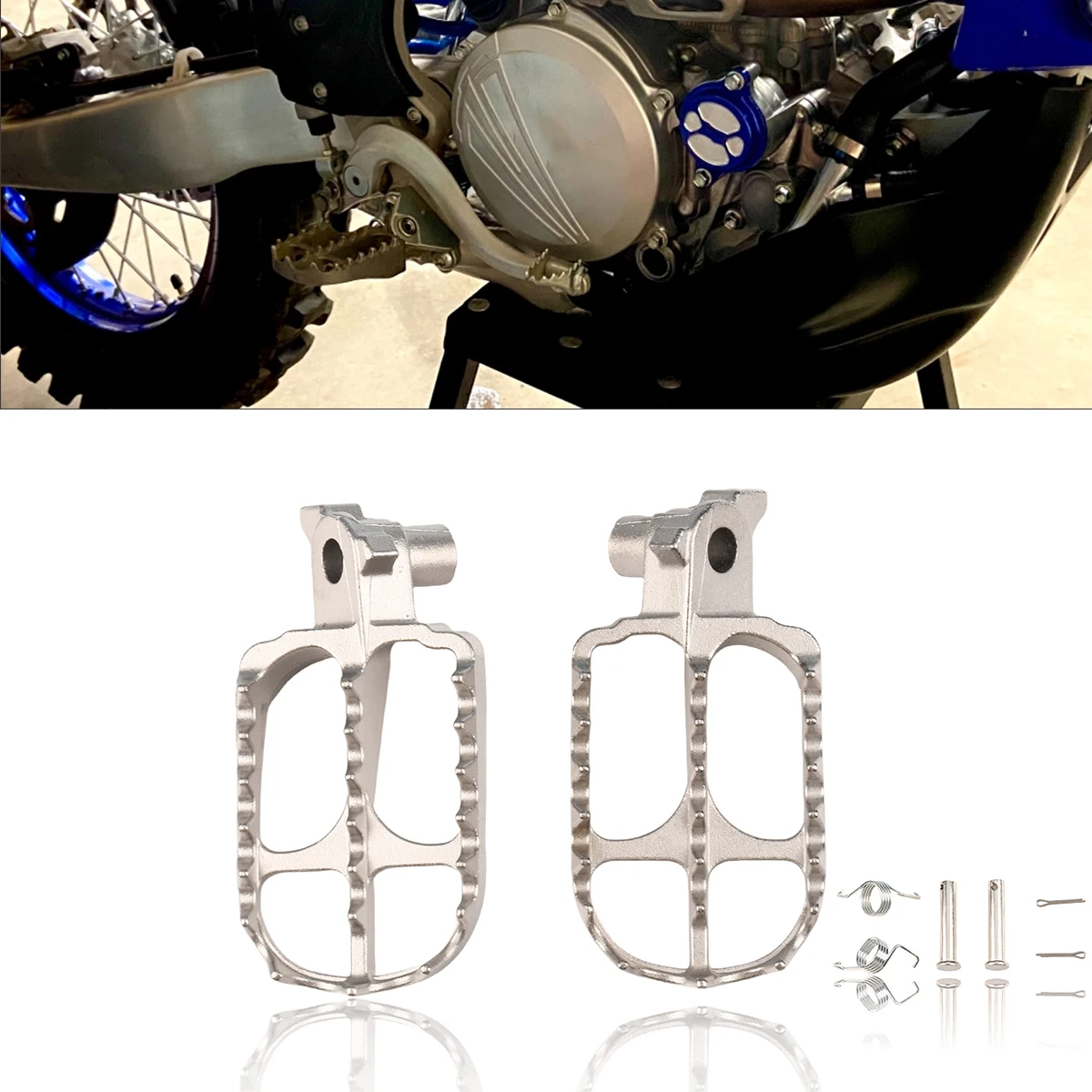 

Motorcycle Foot Pegs Rests Footrest Footpeg Pedals For YAMAHA YZ 65 85 125 250 250F 450F 125X 250X 250FX 450FX WR250F WR450F