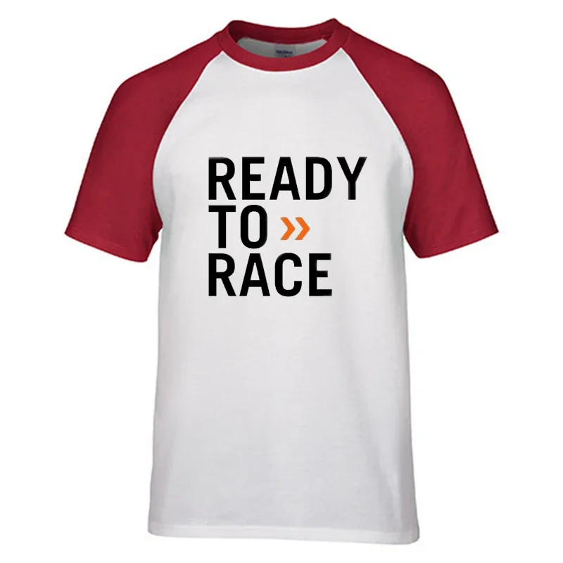 Summer Women Men Tshirt Ready To Race Enduro Cross Motocross Bitumen Bike Tracksuit 100% Cotton Men's short sleeve Harajuku Tops