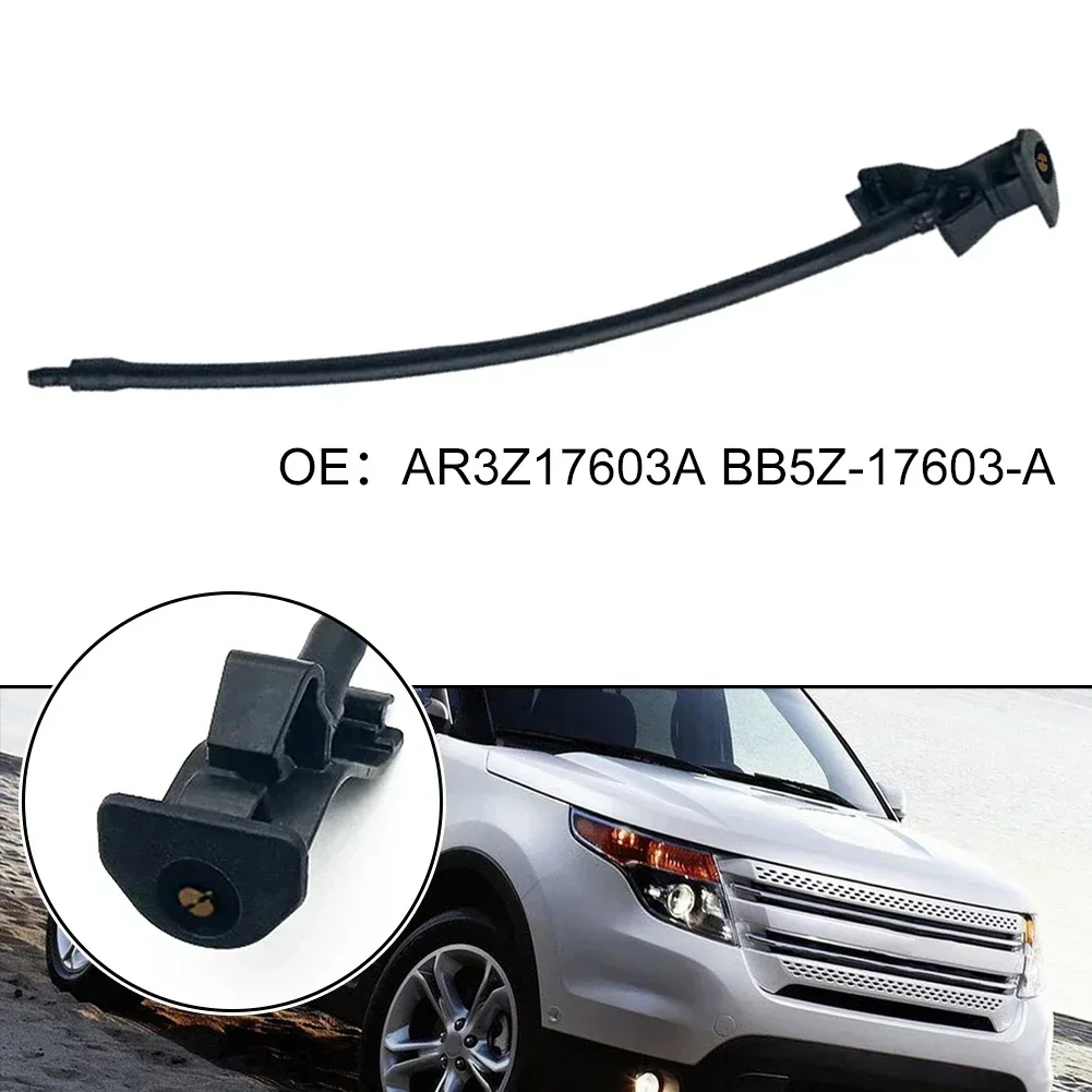 2 Pcs For Ford Explorer 2011 2012 2013 2014 2015 2016 2017 2018 Car Windshield Wiper Washer Nozzle Sprayer BB5Z-17603-A Black