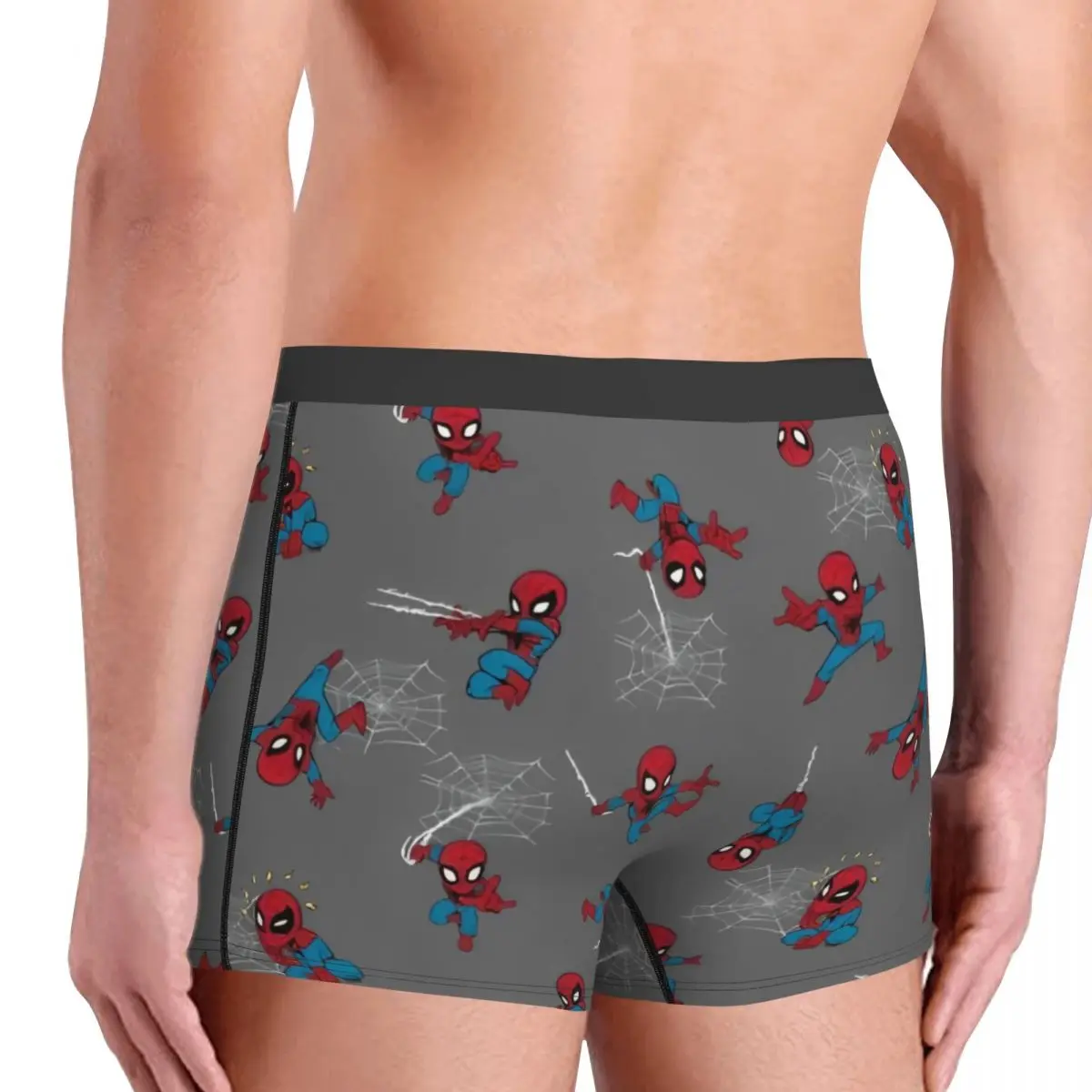 Spider-Man Comic Web Cool Boxers Gag Gift Man Humorous Underwear Cartoon Anime Quilt Underpants Comfortable Boxer Briefs Merch