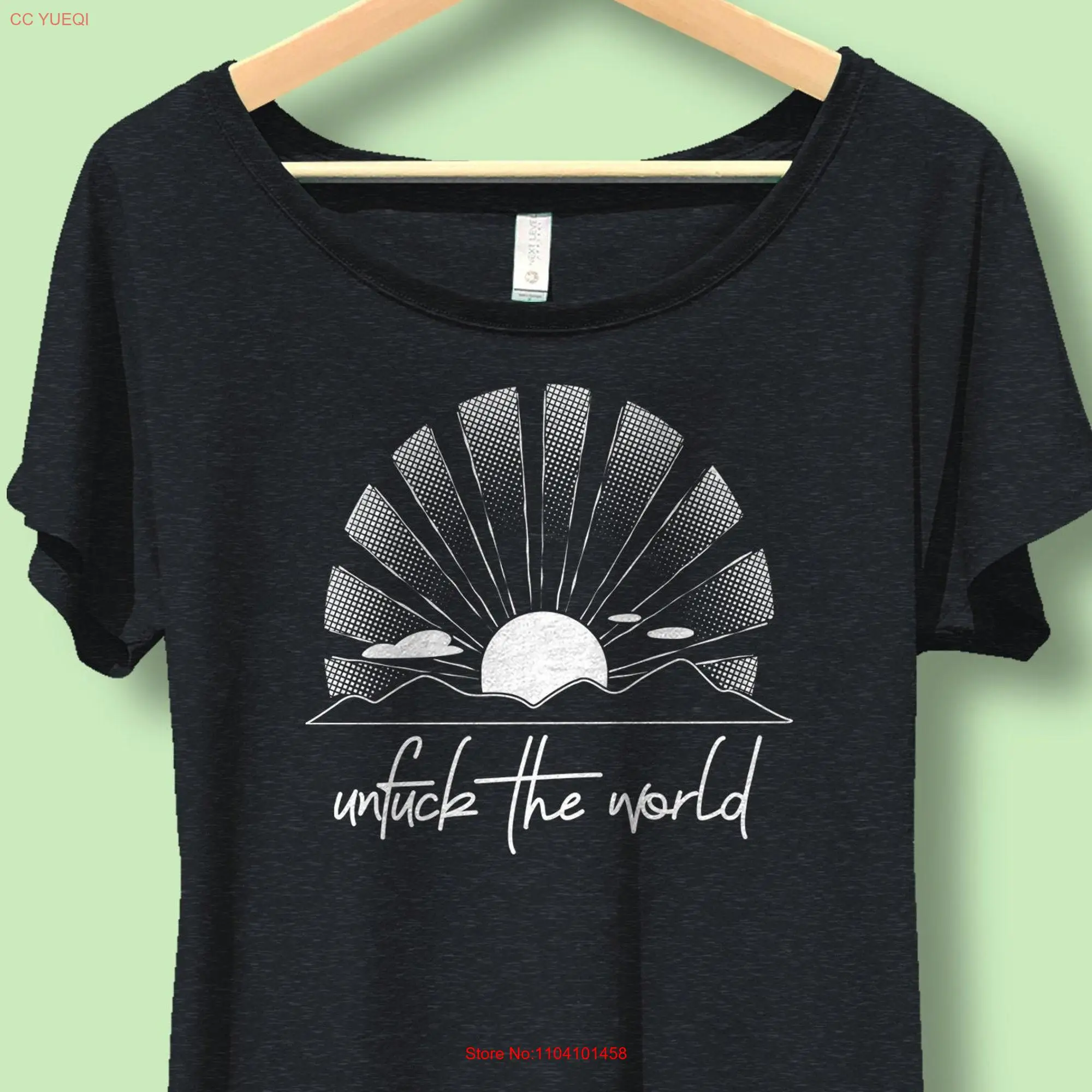 Unfuck the World ProtesT T Shirt Flowy Women's Subversive for Women Climate Change Racial Equality Social Justice