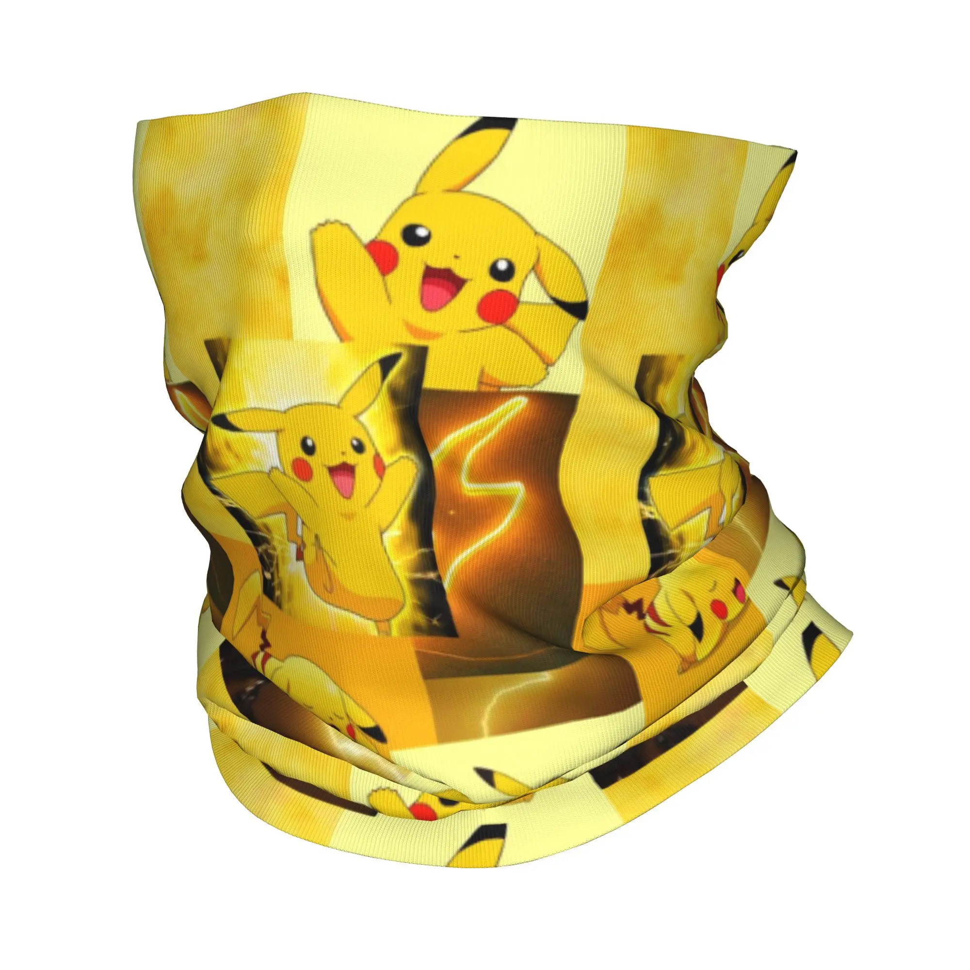 

Пользовательские P-Pikachues аниме коллаж бандана утеплитель для шеи мужчины женщины зимний лыжный походный шарф гетры крышка для лица