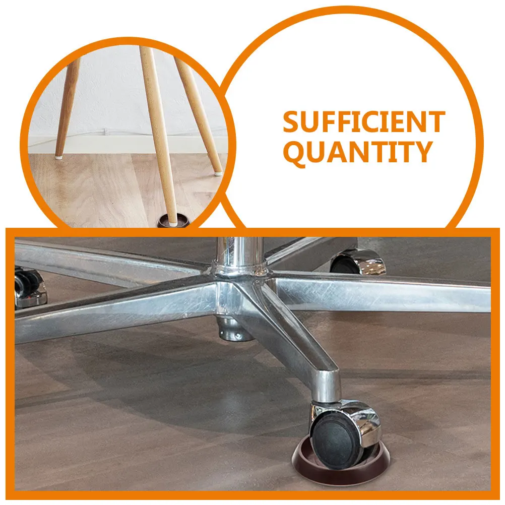 

10pcs Table Leg Pads 1 3 4 Inch Round Wear Resistance Anti Slip Couch Stoppers Professional Chair Wheel Stopper Compact