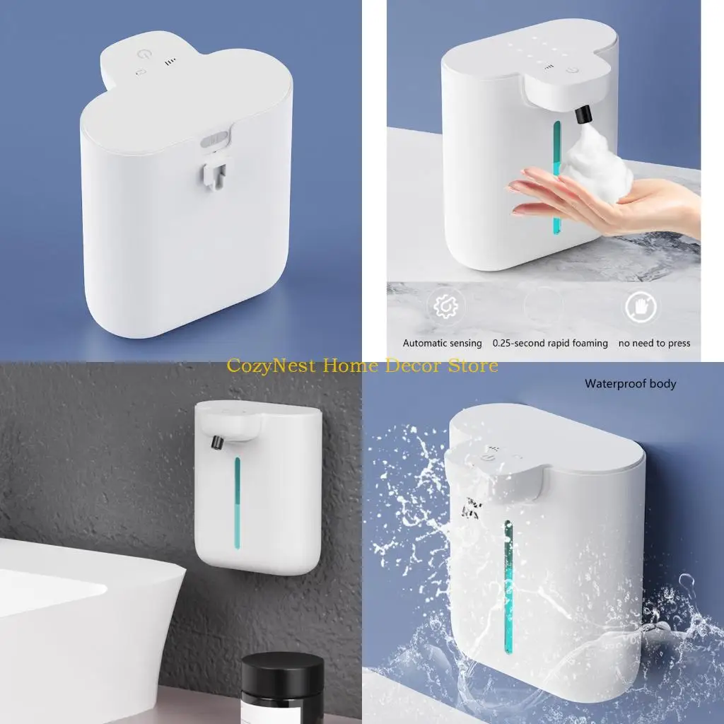 92mf-modern-automatic-liquid-soap-device-500ml-spacious-capacity-plastic-construction-permanent