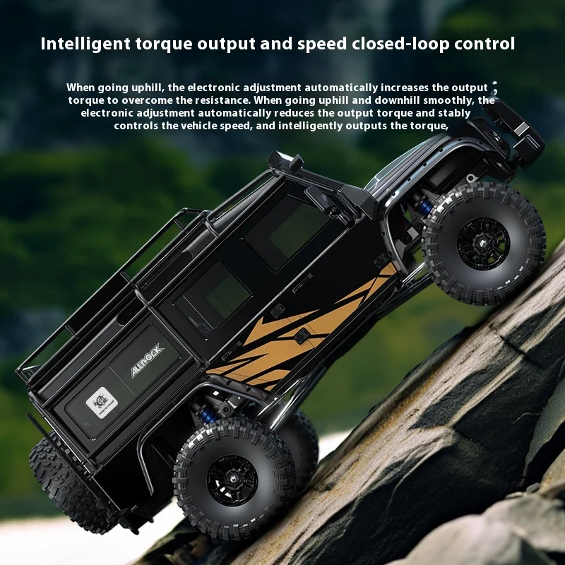 2.4G volledige schaal afstandsbediening simulatie van H8h + detectie borstelloos 3-seconden off-road klimvoertuigmodel op weg naar het westen