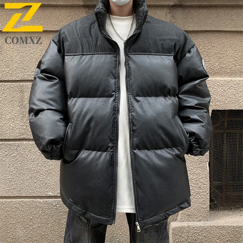 

COMXZ Cold Proof Cotton Padded Jacket High Quality Thickened Travel Handsome Quilted Jacket 2025 Work Warm Men Winter Jacket