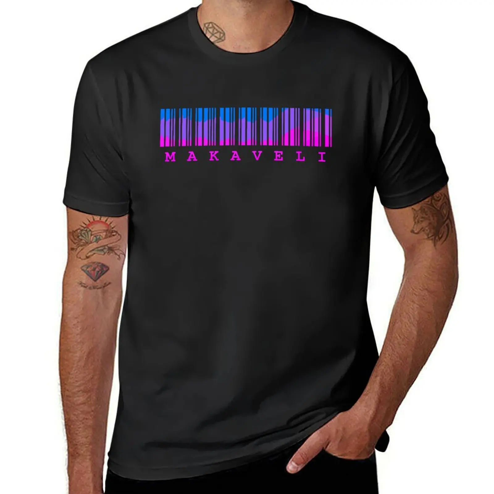 Makaveli Barcode Black 7# T-Shirt shirts graphic tees tees customs design your own mens tall t shirts