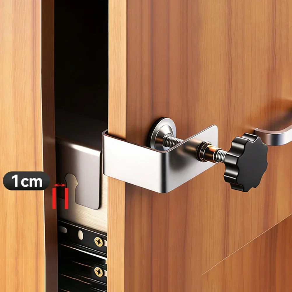 Adjustable Metal Clamps for Woodworking Drawer Front Positioning to Even Spacing and Accurate Cabinet Integration