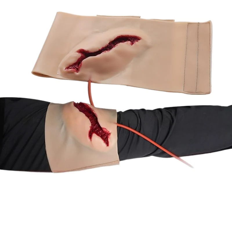Wearable Leg Wound Hemostasis Control Model Bleeding Control Model Simulates Deep Laceration or Stab Injury Practice Model