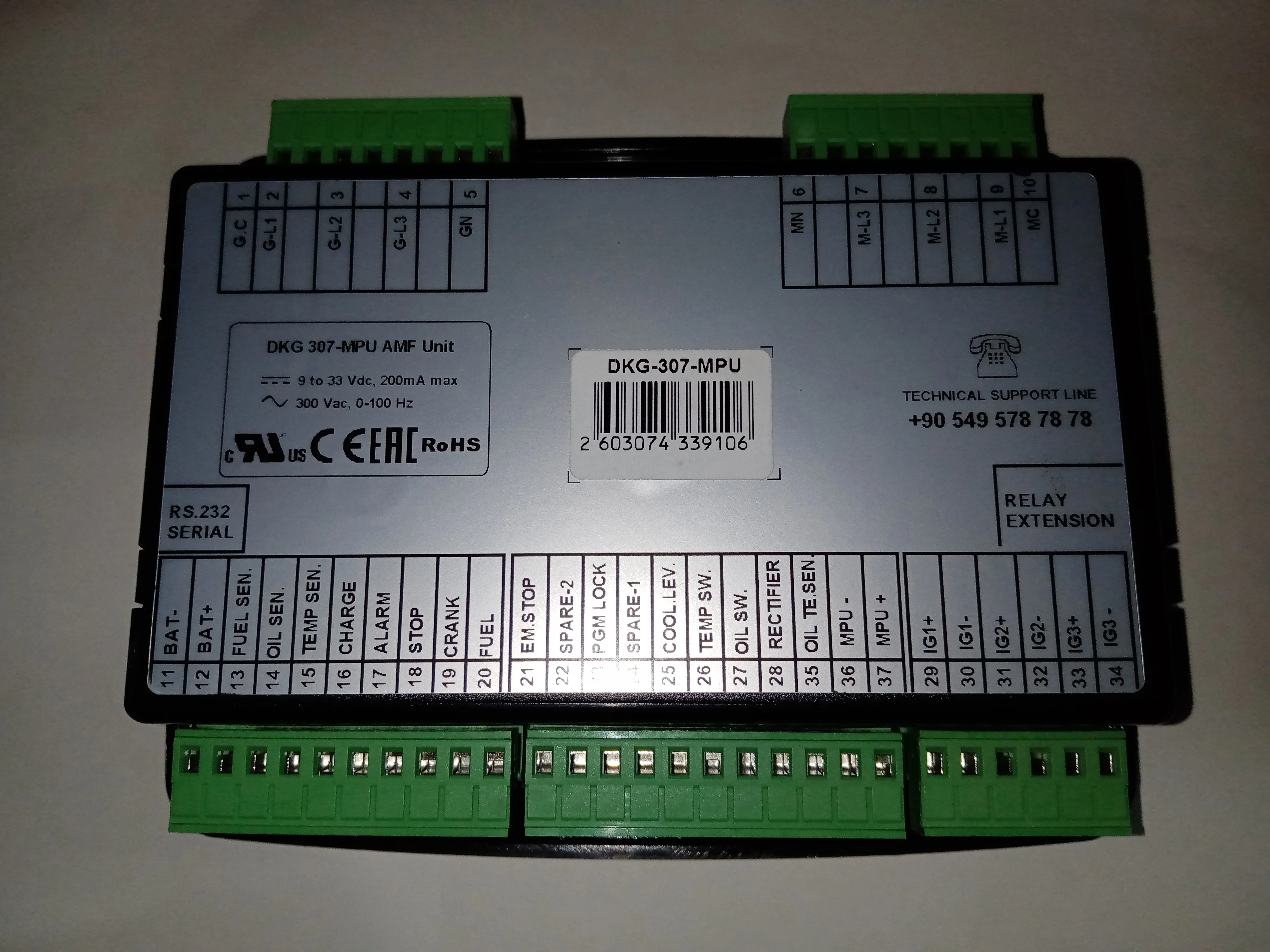 DATAKOM DKG-307 DKG307 Control Module MPU AMF CAN Generator Automatic Mains Failure Controller Panel Genset Part