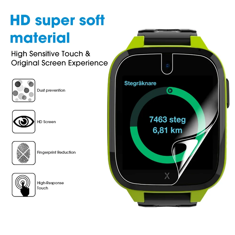 HD Clear Scratch Resistant Screen Protector, Soft Hydrogel Films, XMOVE, X5 Play Acessórios, Xplus, 3, 2