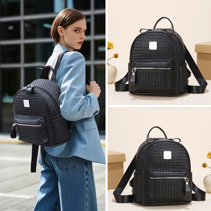 

Faionable Soft Leather Large Capaci Bapa for Girls New 2025 Double oulder Bag Sli Bookbag Small Bapa