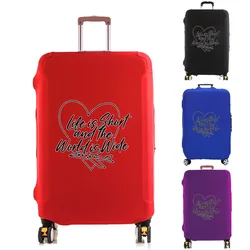 Luggage Cover Suitcase Protector Trend Line Pattern Thicker Elastic Dust Covering for 18-32 Inch Trolley Case Travel Accessories