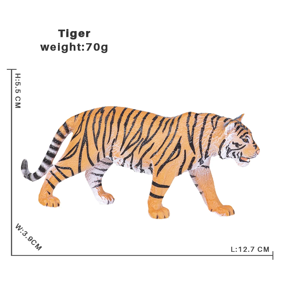 Solide Simulation wilde Zoo Tier Antilope Giraffe Panda Schwein Modell Action figuren Elefant Tiger Figuren Spielzeug für Kinder – Detail 1