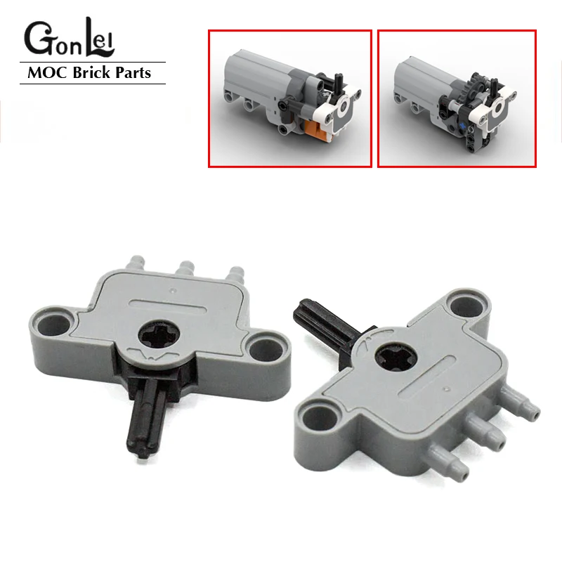 NEW Technical Pneumatics Series 19474 Pneumatic Switch with Pin Holes MOC Building Block Parts DIY Toys fit for 42080 45400