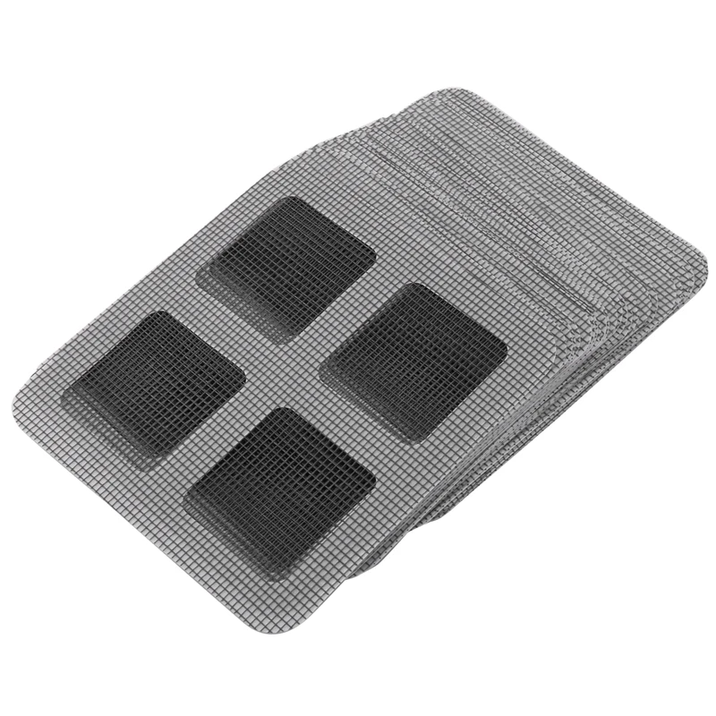 AAAC-30Pcs Home Anti Mosquito Invisible Window Screen Office Hotel Pest Control Patch Stickers Fix Your Net Mesh Repair Screen C
