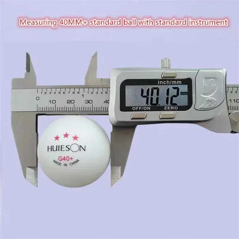 Huieson 3 نجوم كرات تنس الطاولة G40 + ABS + أبيض أصفر كرات بينغ بونغ للمنافسة تدريب متعدد الكرات 20/50/100 قطعة